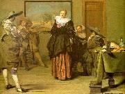 CODDE, Pieter The Dancing Lesson oil painting artist